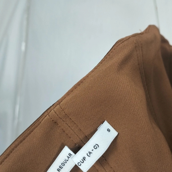 House of CB Persephone Brown Velvet Strapless Gown Formal / Evening Dress - Picture 5 of 7